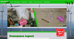 Desktop Screenshot of greenpeace-jugend.de