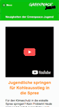 Mobile Screenshot of greenpeace-jugend.de