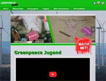 Tablet Screenshot of greenpeace-jugend.de